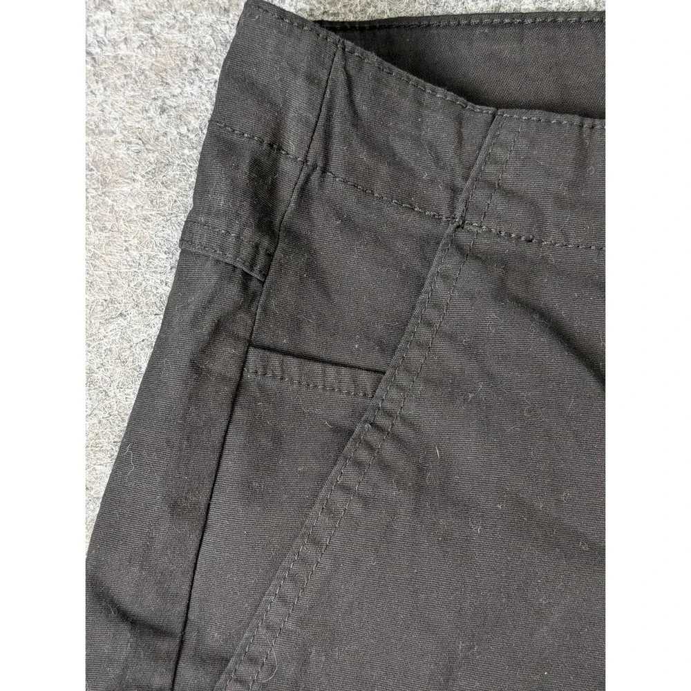 No Boundaries Mens Black Stretch Flat Front Shorts Raw Edge Size 40 NWT